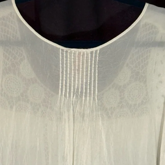 Johnny Was Elegant White Lace Women's Top/Dress - Picture 7 of 9